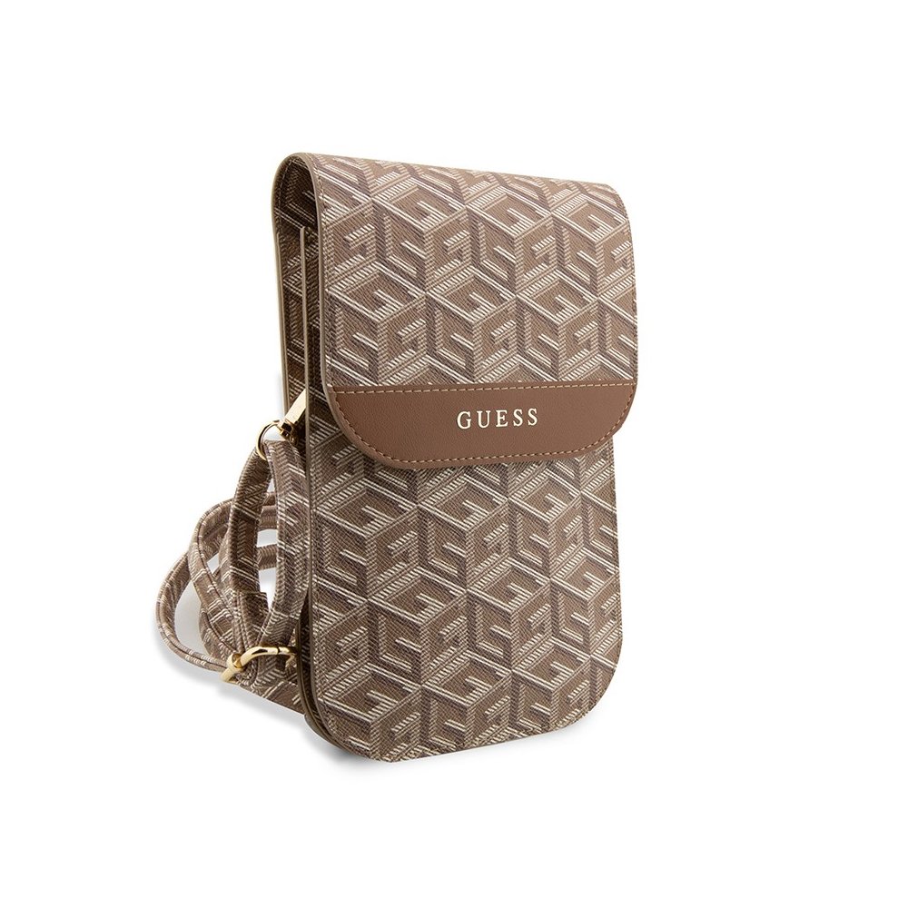 Сумка Guess Wallet Bag G CUBE для iPhone. Цвет: коричневый