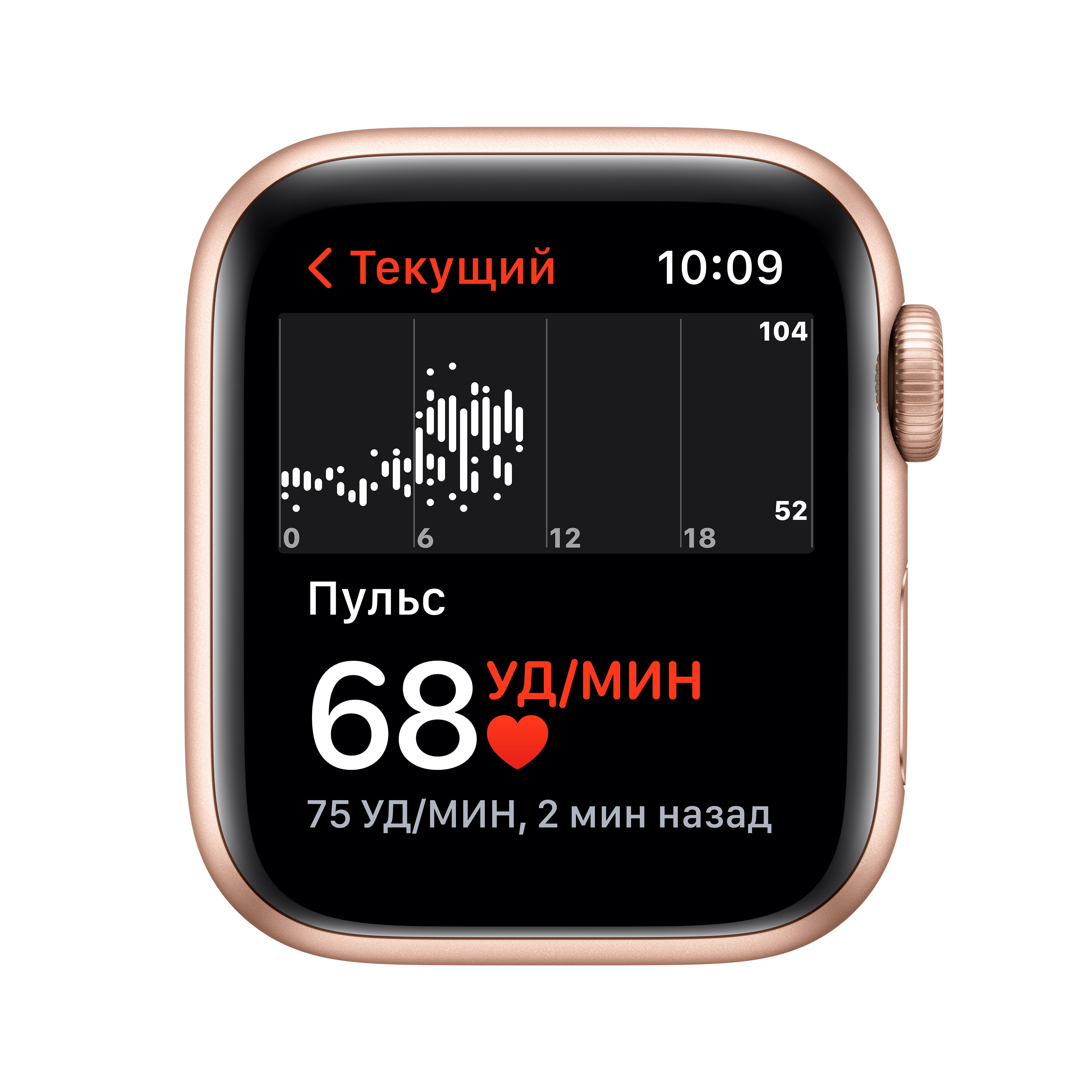 Apple Watch SE, 40мм, корпус из алюминия золотого цвета, спортивный ремешок "сияющая звезда"