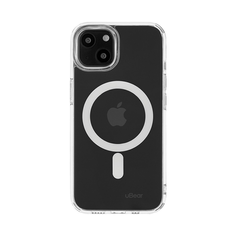 Чехол Ubear Real Mag Case для iPhone 14, усиленный. Прозрачный