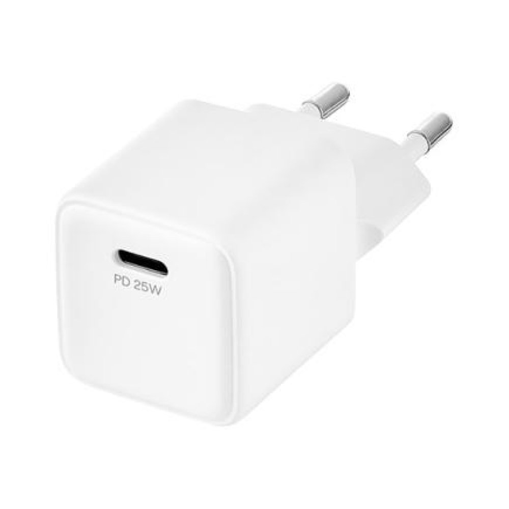 Адаптер питания uBear Wall charger Bridge Type-C 25W + кабель USB-C - USB-C. Цвет: белый