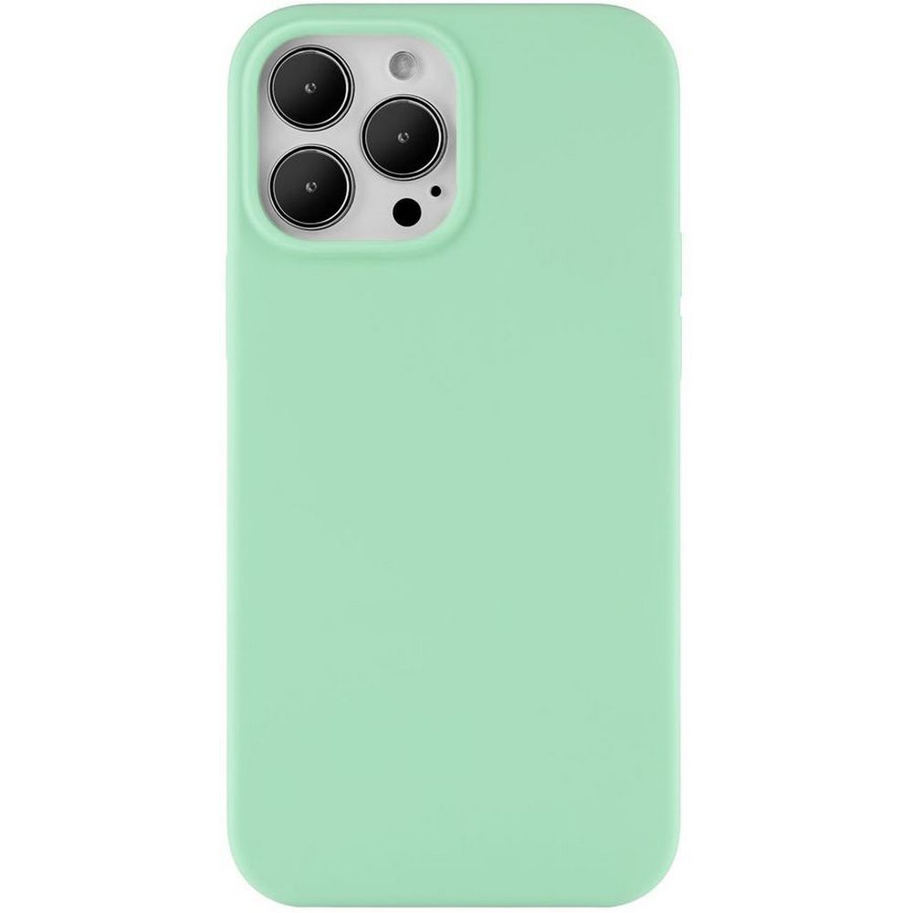 Чехол Ubear Touch Case для iPhone 13 Pro Max, софт-тач силикон. Цвет: светло-зелёный