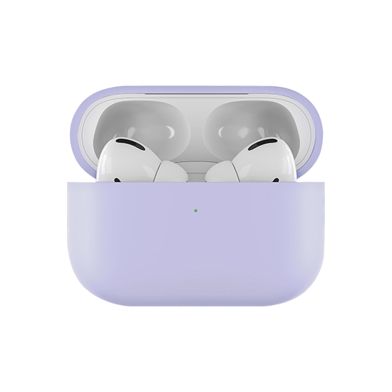 Чехол защитный Ubear для AirPods Pro 2, усиленный силикон. Цвет: сиреневый