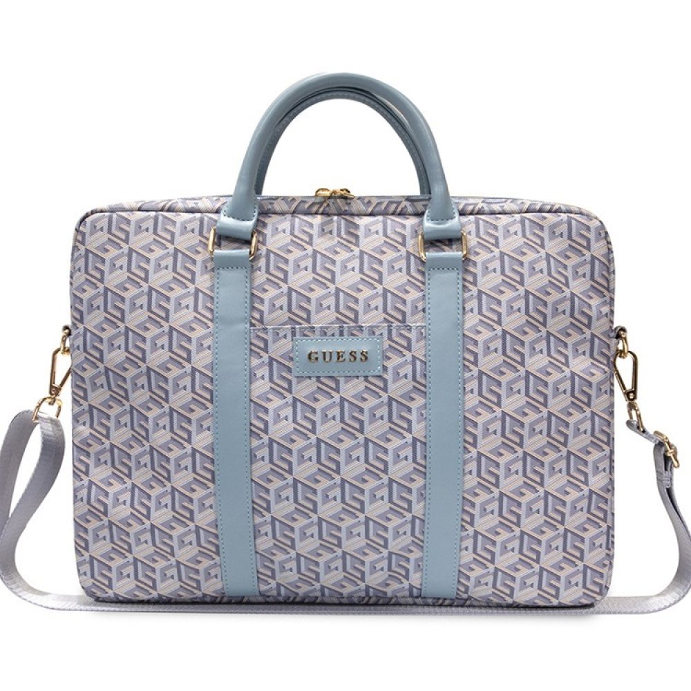 Сумка Guess для ноутбуков 15-16" G CUBE Bag. Цвет: синий