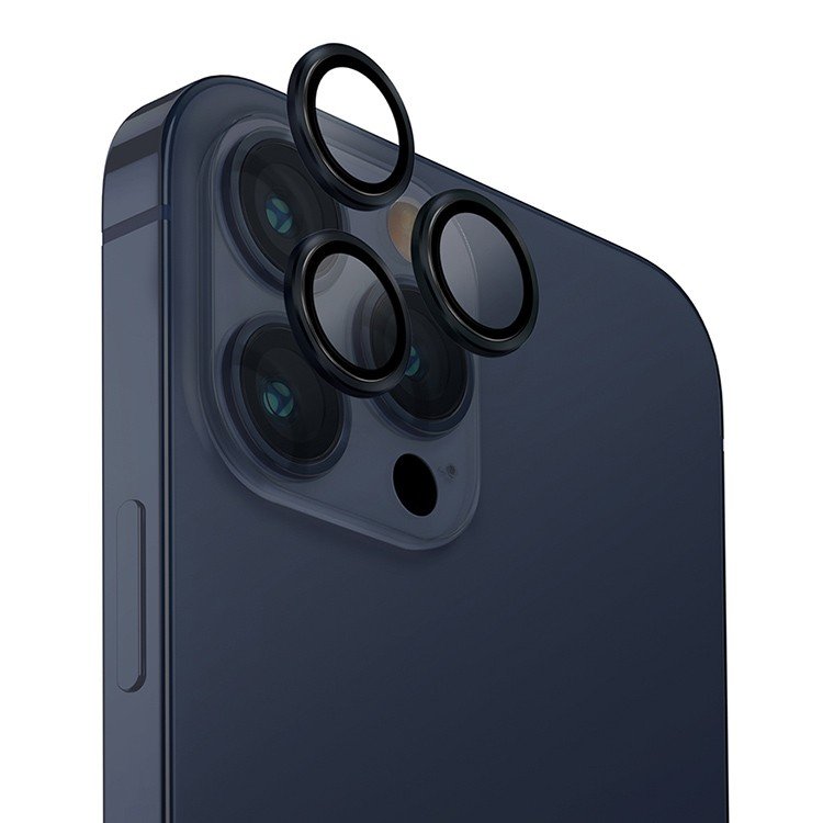 Защитное стекло Uniq OPTIX Camera Lens для камеры iPhone 15 Pro. Цвет: синий