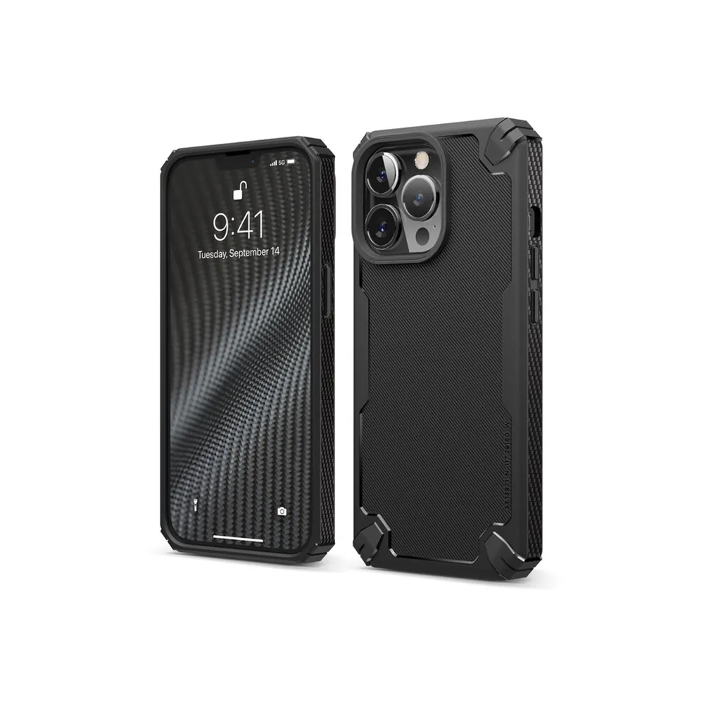 Чехол Elago ARMOR silicone (tpu) для iPhone 13 Pro. Цвет: чёрный