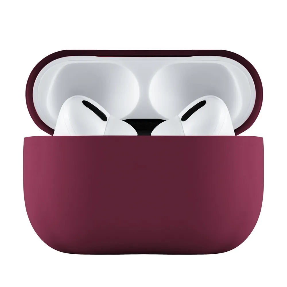 Чехол защитный Ubear для AirPods Pro 2, усиленный силикон. Цвет: тёмно-фиолетовый