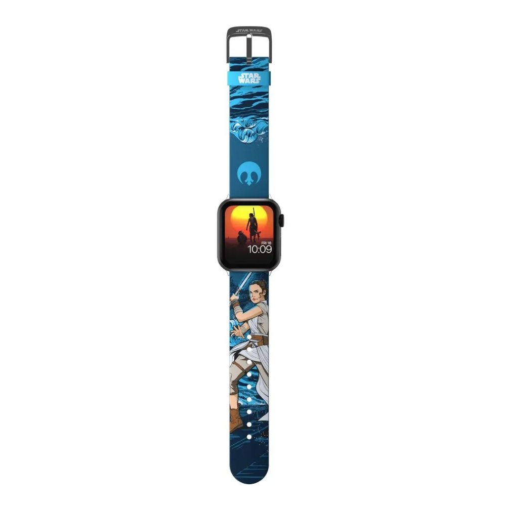 Ремешок силиконовый MobyFox STAR WARS - Rey Edition для Apple Watch. Цвет: синий