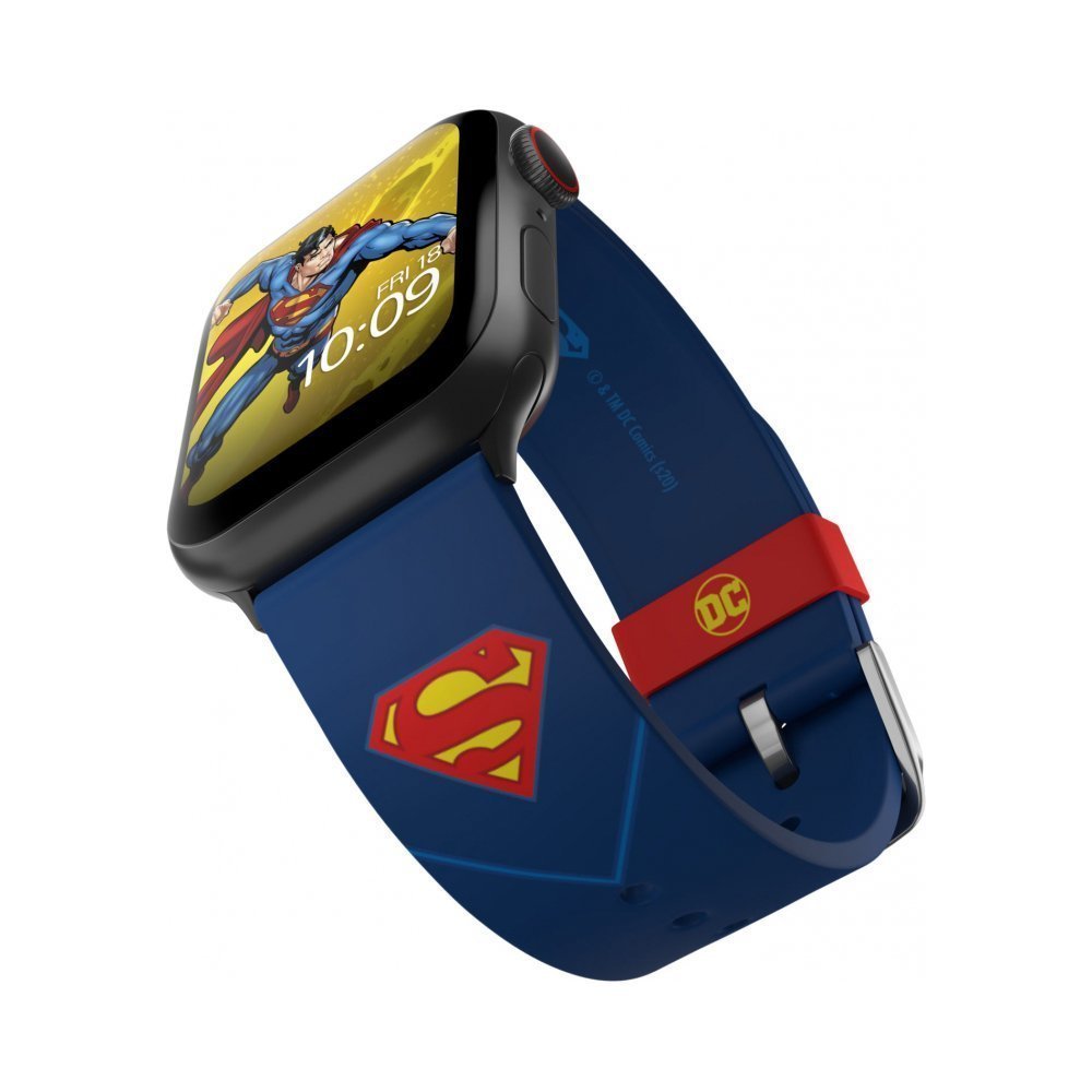 Ремешок силиконовый MobyFox DC Superman Tactical для Apple Watch 40мм/42мм/44мм. Цвет: синий