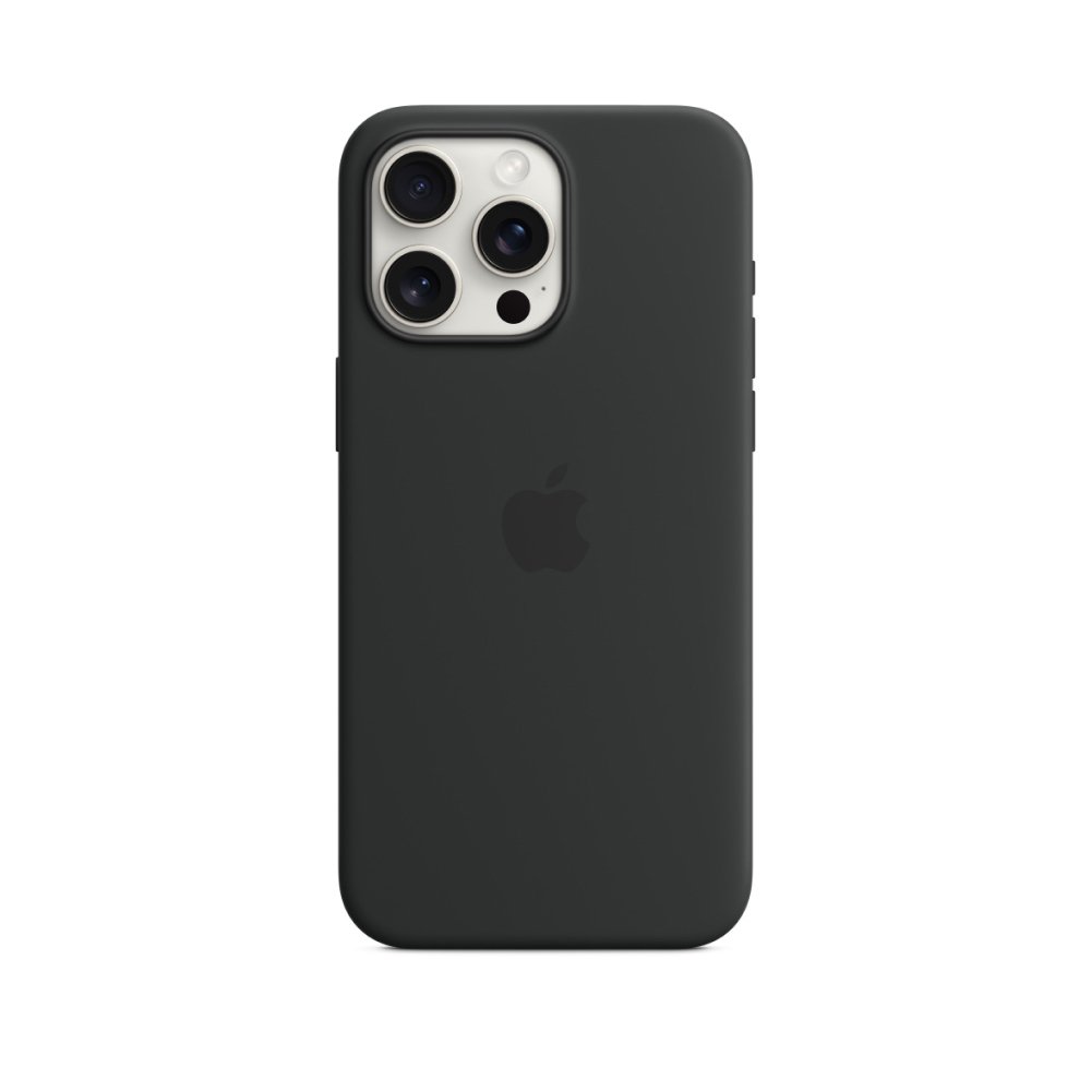 Силиконовый чехол MagSafe для iPhone 15 Pro Max Silicone Case with MagSafe - Black