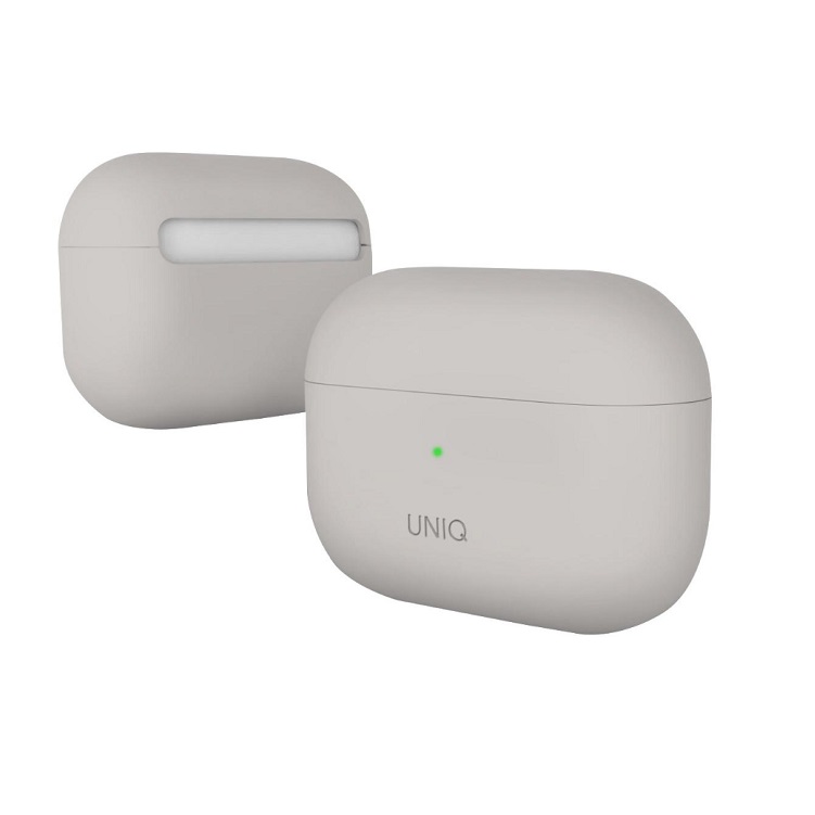 Чехол UNIQ Lino для AirPods Pro, силикон. Цвет: бежевый