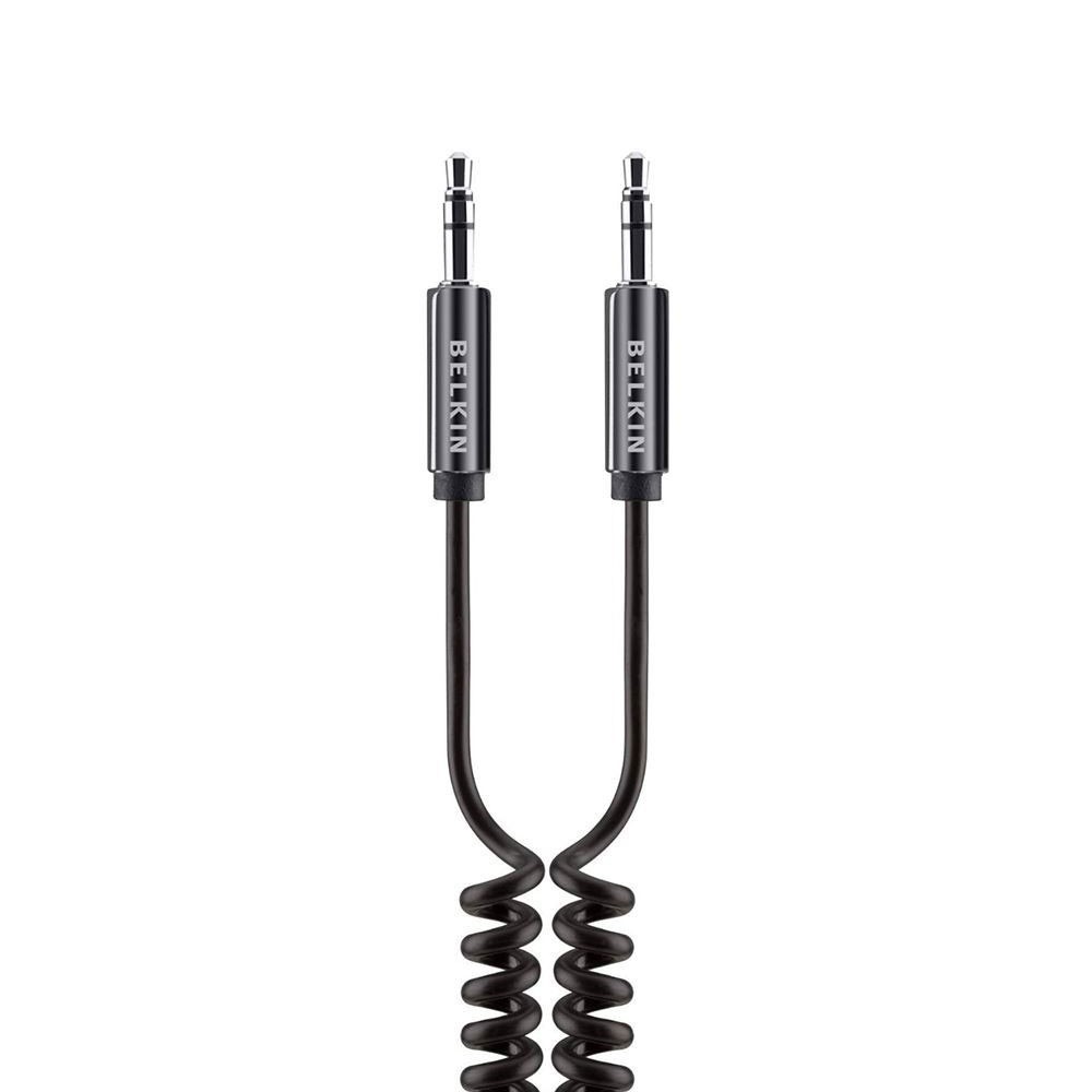 Кабель Belkin Coiled Mini Stereo Aux Cable 1.8m