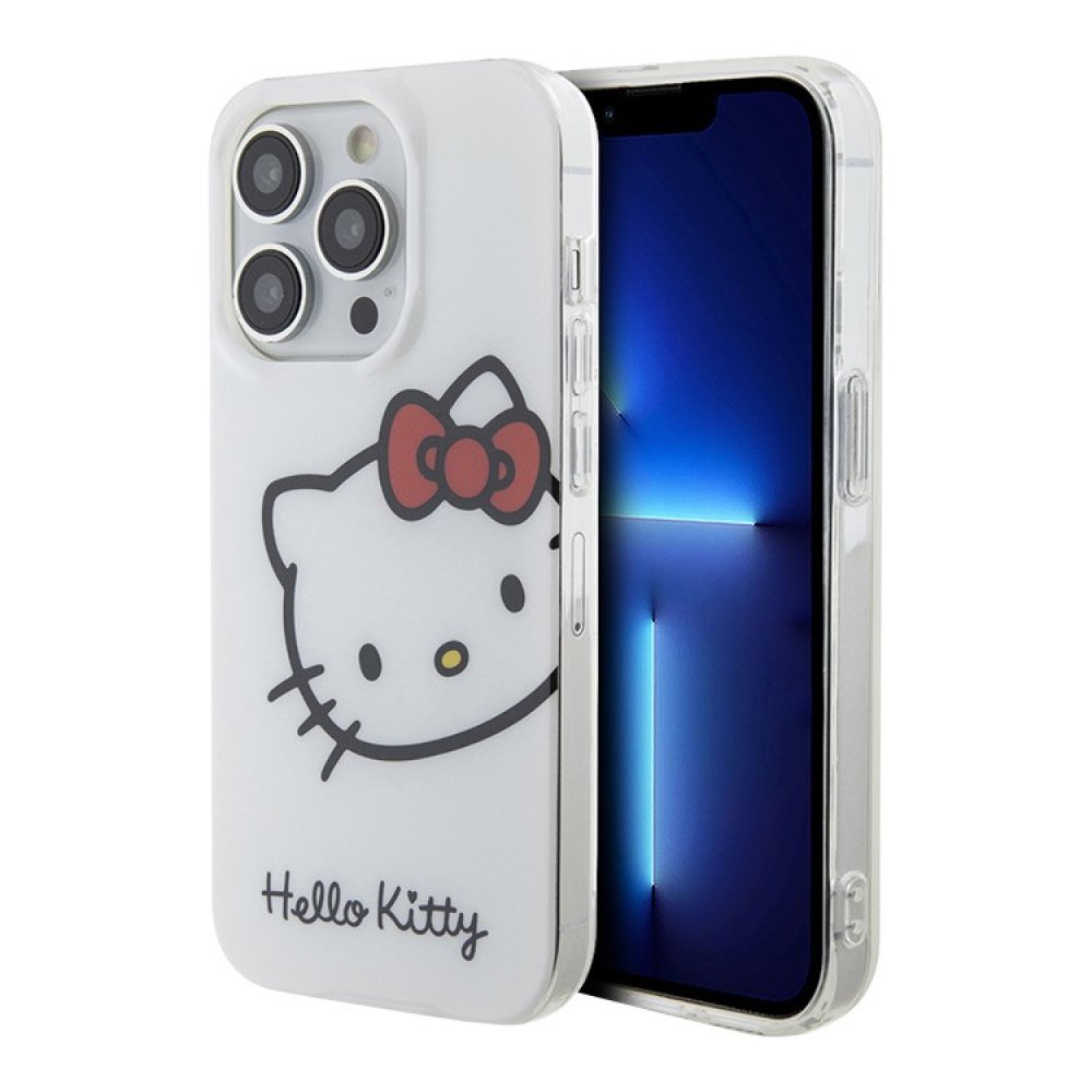 Чехол Hello Kitty PC/TPU Kitty Head для iPhone 14 Pro Max. Цвет: белый