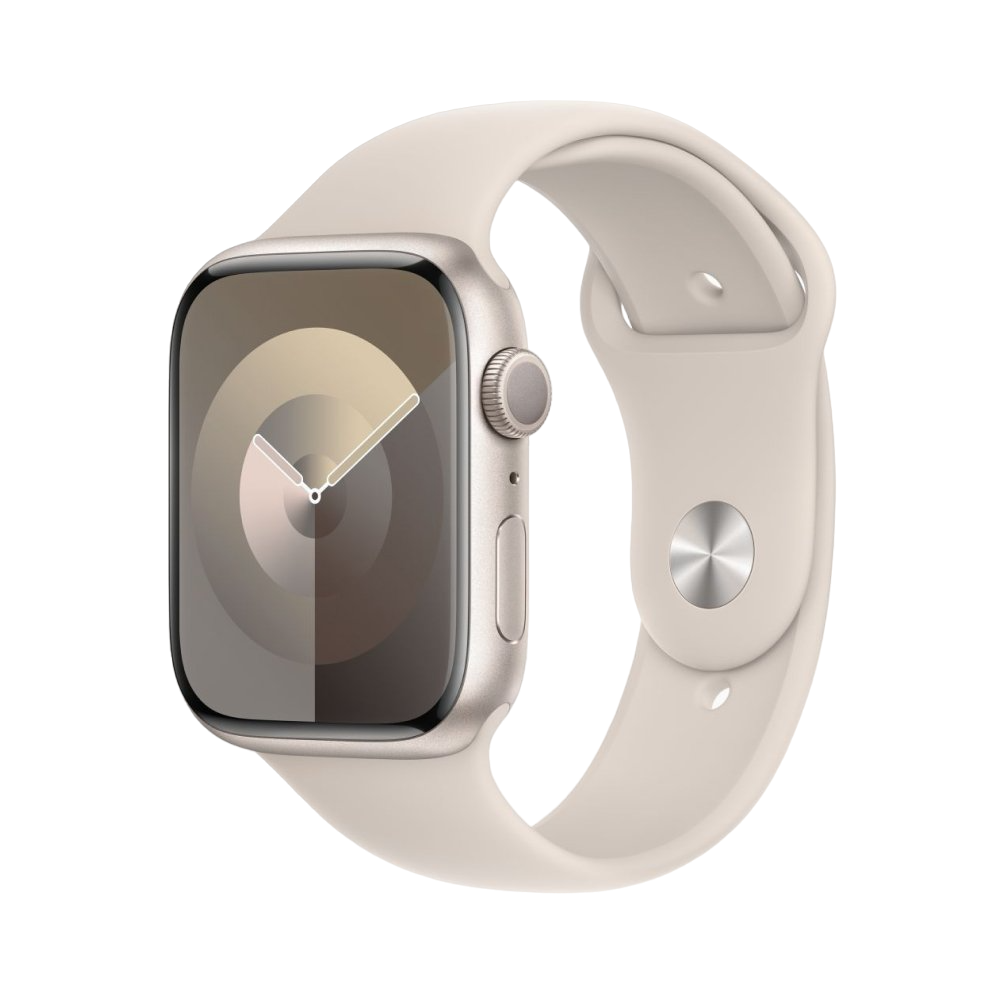 Apple Watch Series 9, 45мм, корпус из алюминия цвета "Сияющая звезда"