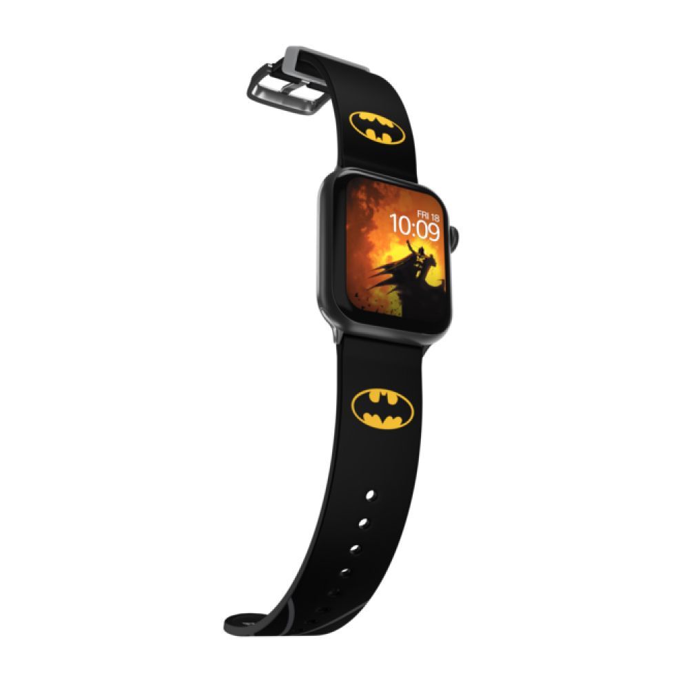 Ремешок силиконовый MobyFox DC Batman Icon для Apple Watch 40мм/42мм/44мм. Цвет: черный