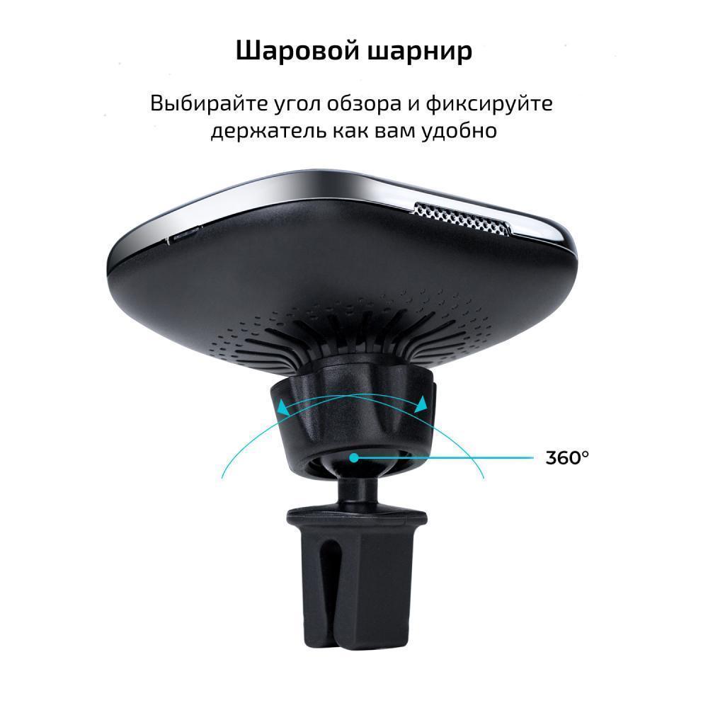 Автомобильный держатель Pitaka New MagMount Qi Car Vent. Цвет: Gun Metal