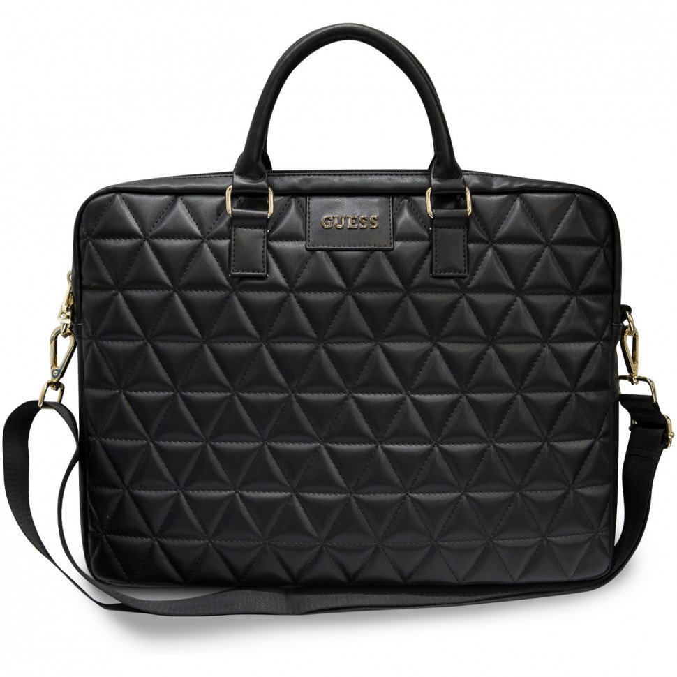 Сумка Guess для ноутбуков 15" Quilted Bag. Цвет: чёрный