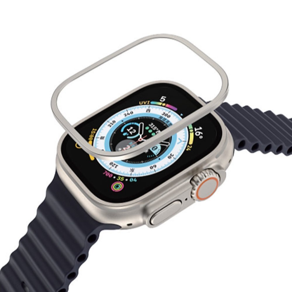 Защитная рамка BlueO Titanium Frame Silver для Apple Watch Ultra 49 мм