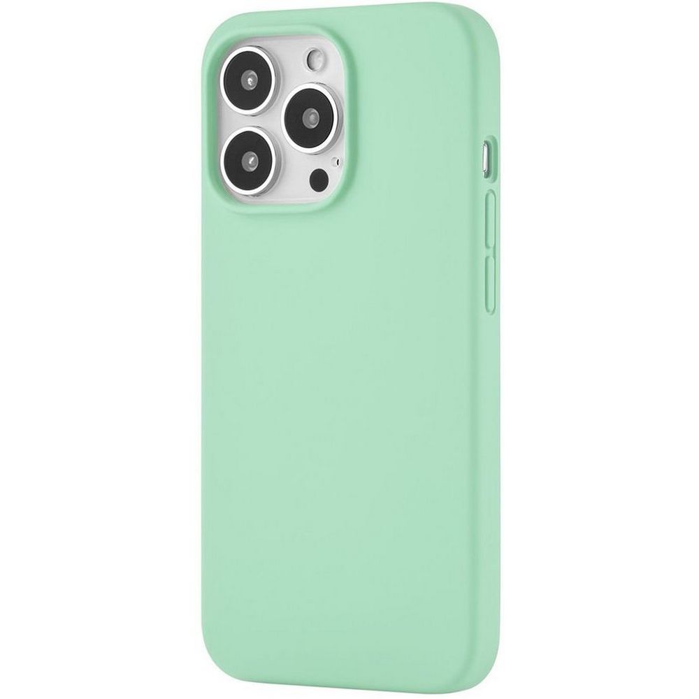 Чехол Ubear Touch Case для iPhone 13 Pro, софт-тач силикон. Цвет: светло-зелёный