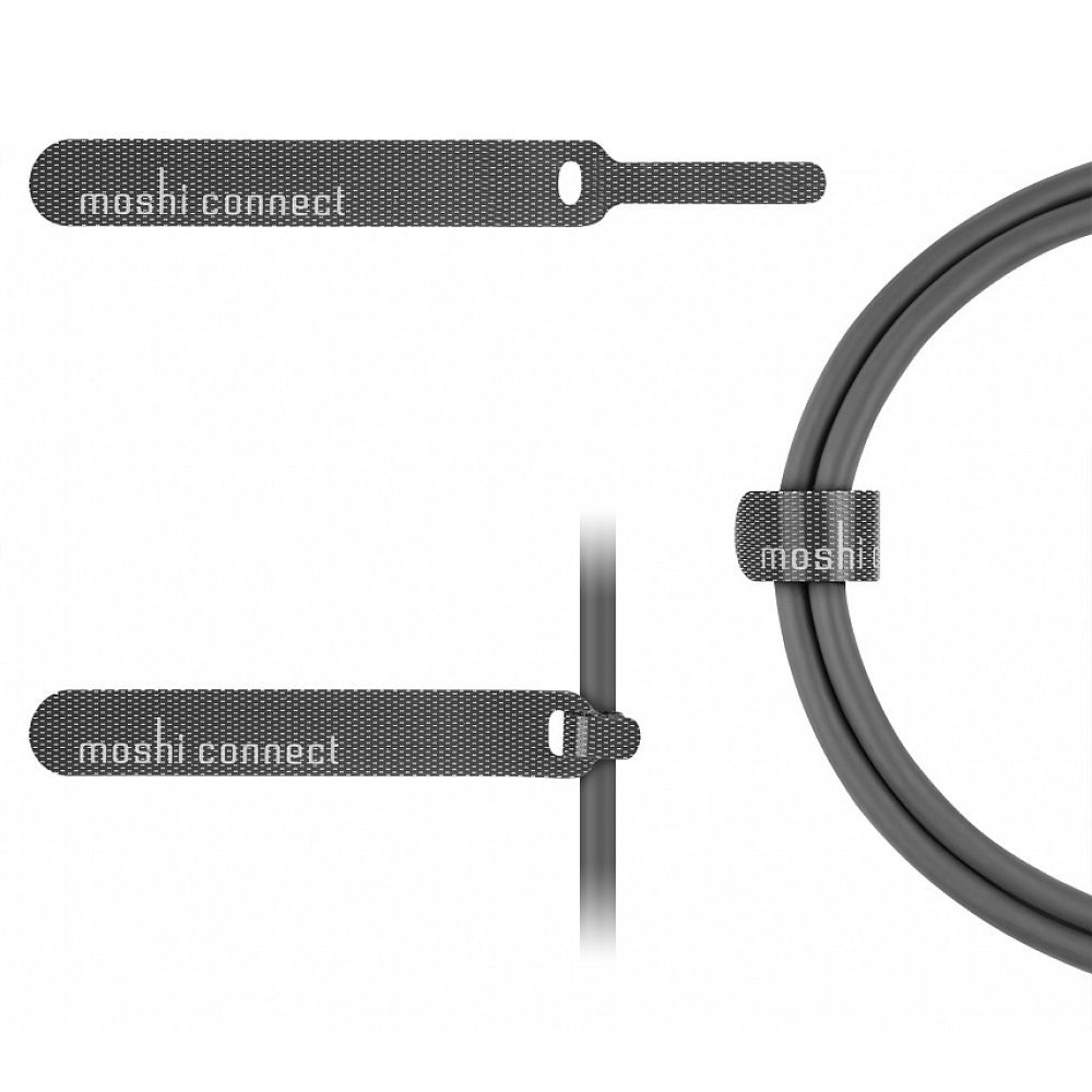 Кабель Moshi для монитора USB-C — USB-C. Цвет: чёрный/золотой