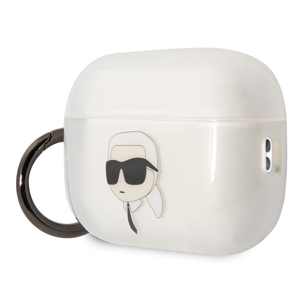 Чехол Lagerfeld NFT Karl для Airpods Pro 2 TPU с кольцом. Цвет: прозрачный