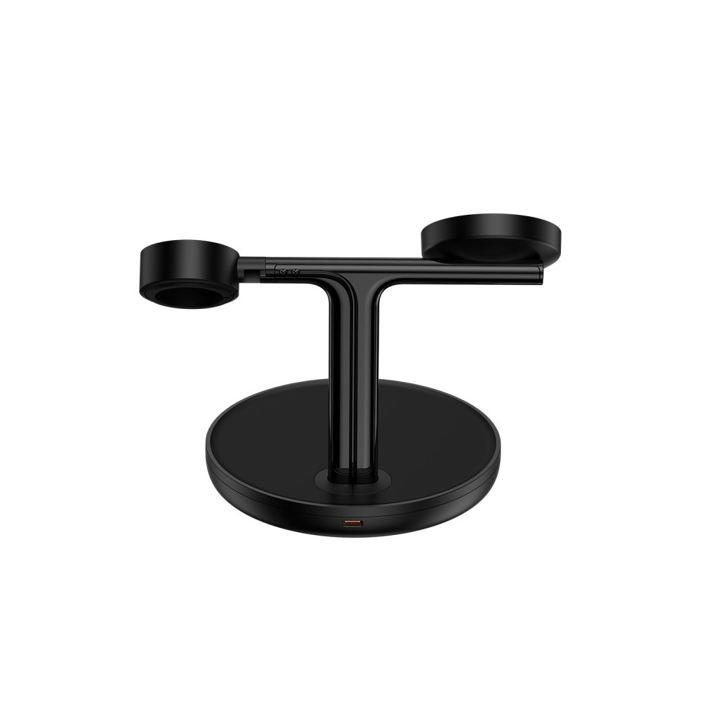 Беспроводное з/у Baseus 3 в 1 Swan Wireless Magnetic Charging Bracket, 20Вт . Цвет: чёрный