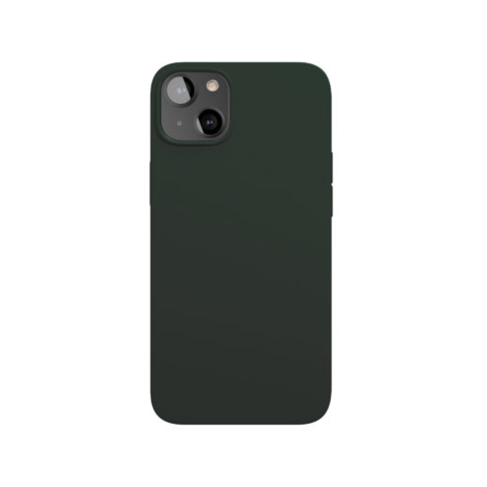 Чехол защитный vlp silicone case для iPhone 13. Цвет: тёмно-зелёный