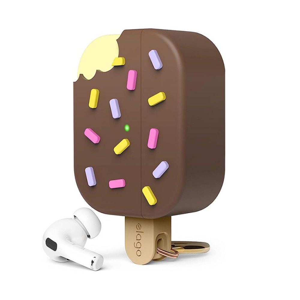 Чехол Elago Unique Ice Cream Hang case для AirPods Pro 2. Цвет: коричневый