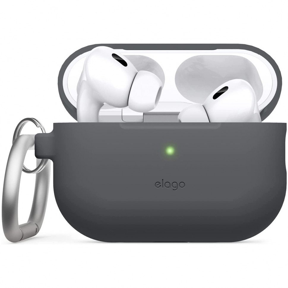 Чехол Elago Silicone Hang Case для AirPods Pro 2. Цвет: тёмно-серый