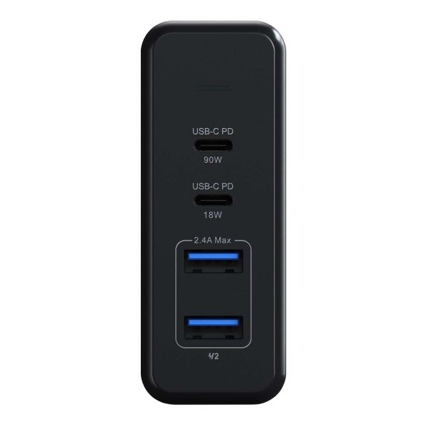 Адаптер питания Satechi Type-C 108W Pro, Power Delivery, USB-A x2, USB-C x2. Цвет: "Серый космос"