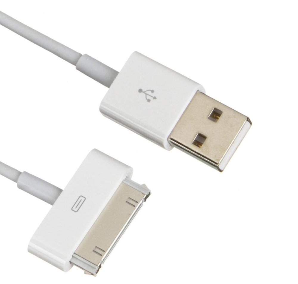 Кабель Apple 30-pin Dock Connector to USB Cable (MA591ZM/C)