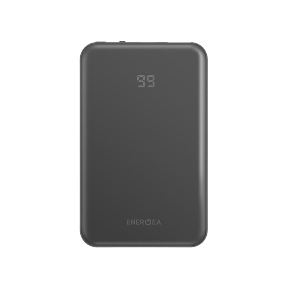 Портативный аккумулятор EnergEA Slimpac MINI, 10000mAh, PD/QC 25 Вт. Цвет: серый