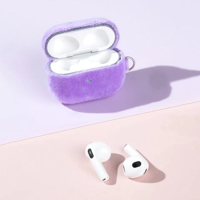 Чехол Kingxbar для AirPods 3. Цвет: фиолетовый