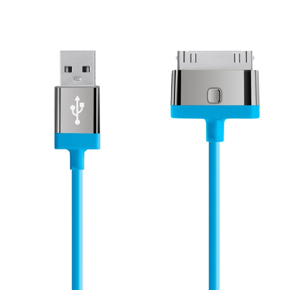 Кабель Belkin 30-pin to USB Cable, Blue (2.0m)