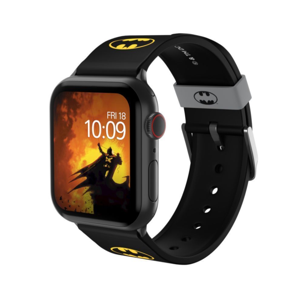 Ремешок силиконовый MobyFox DC Batman Icon для Apple Watch 40мм/42мм/44мм. Цвет: черный