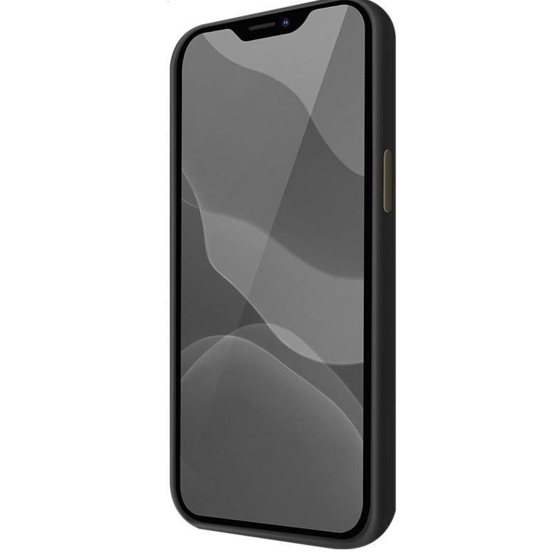 Чехол Uniq LINO для iPhone 12 mini антимикробный. Цвет: чёрный