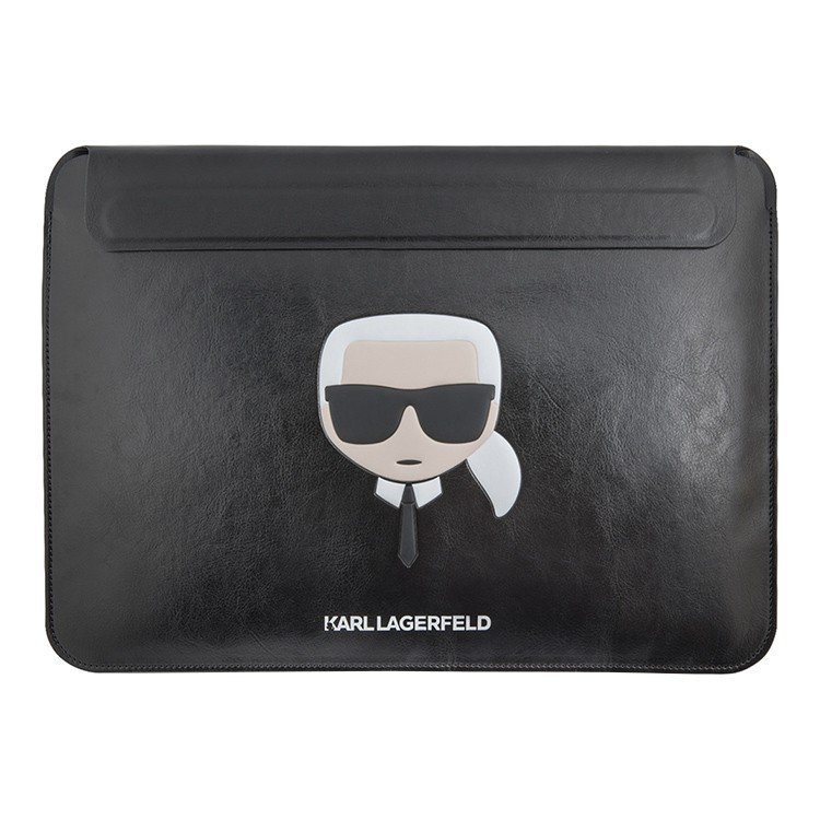 Чехол Lagerfeld PU leather Sleeve Karl Ikonik для ноутбуков 13"/14". Цвет: чёрный