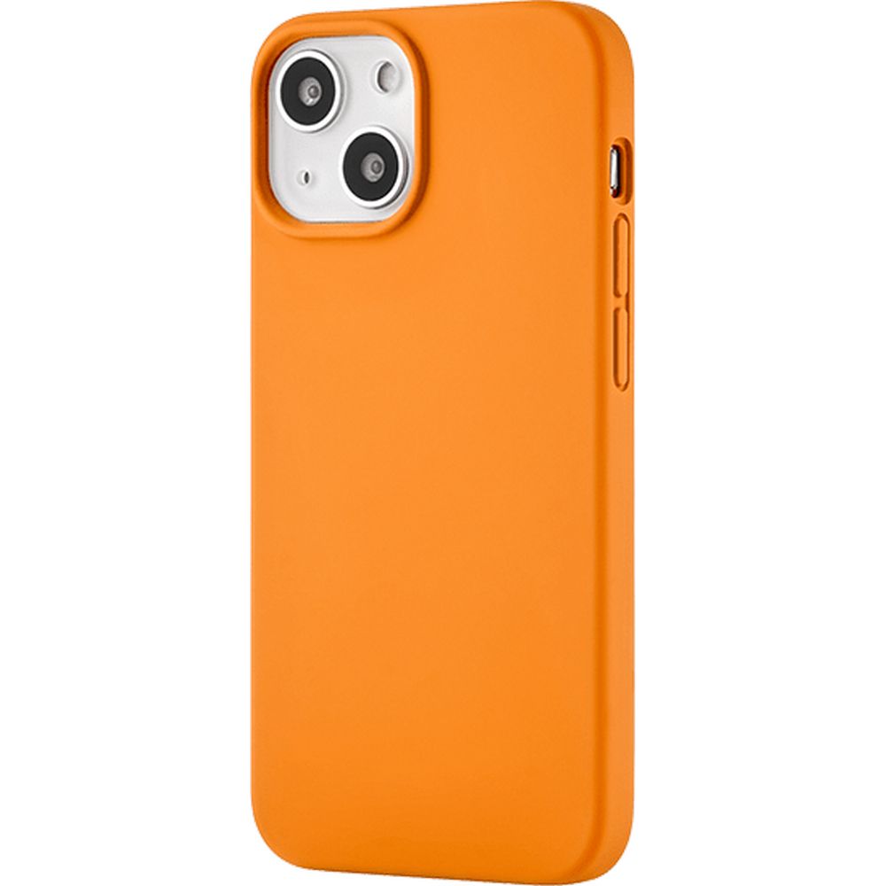 Чехол Ubear Touch Case для iPhone 13 mini, софт-тач силикон. Цвет: оранжевый