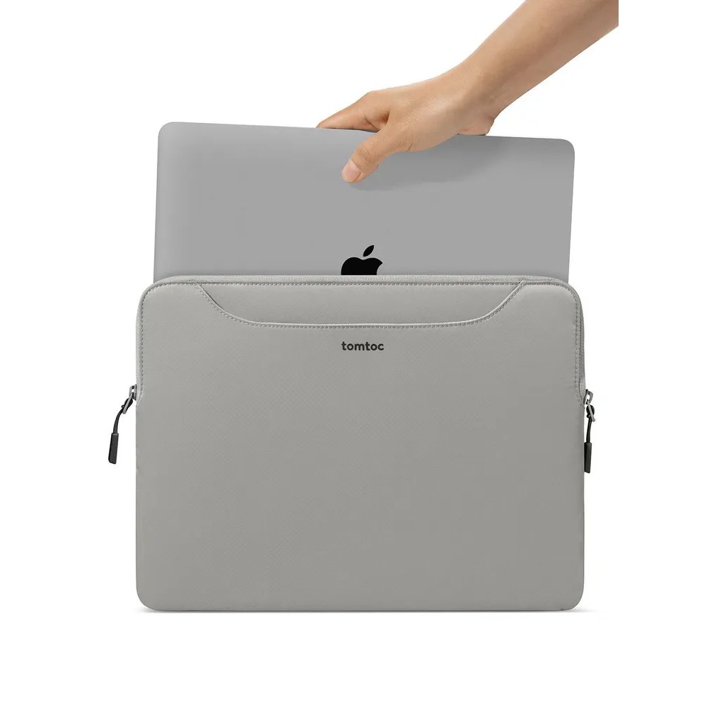 Сумка Tomtoc TheHer Dual-color Slim Laptop Handbag A21 для ноутбуков 13.5".Цвет: серо-чёрный