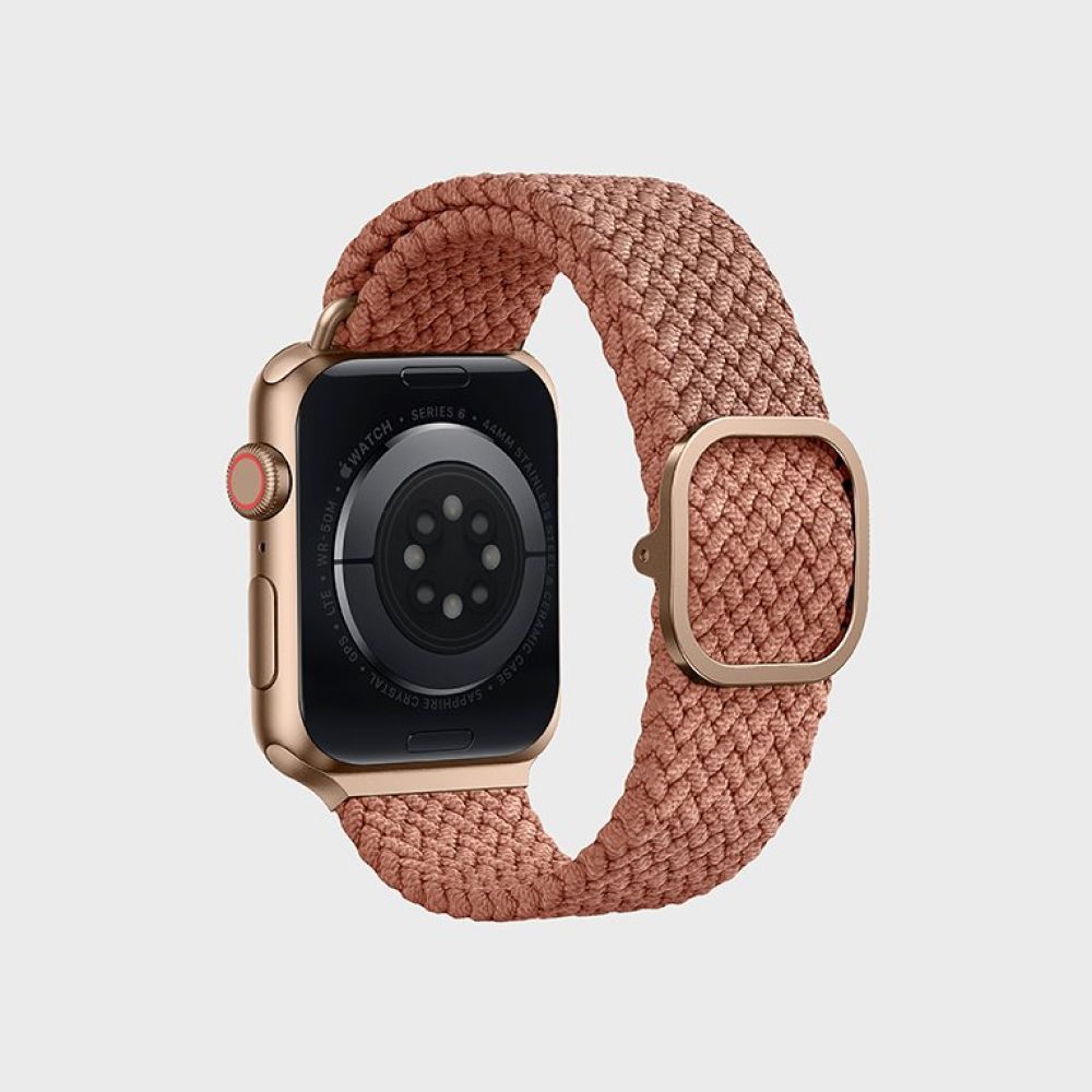 Ремешок нейлоновый Uniq Aspen для Apple Watch 38мм/40мм. Цвет: розовый