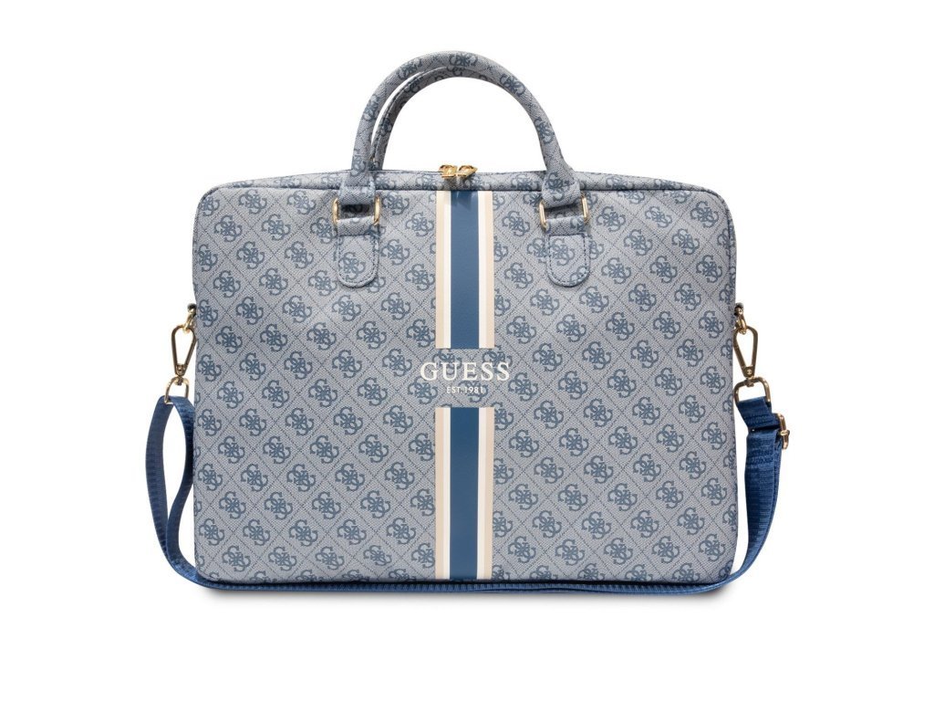 Сумка Guess для ноутбуков 15" 4G Stripes Bag. Цвет: синий