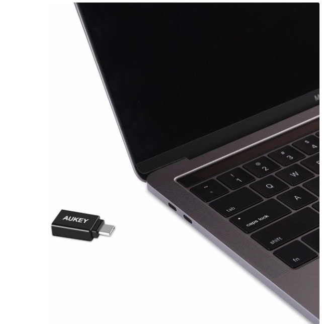 USB адаптер Aukey Type-c to USB-A 3.0 (2 шт). Цвет: черный