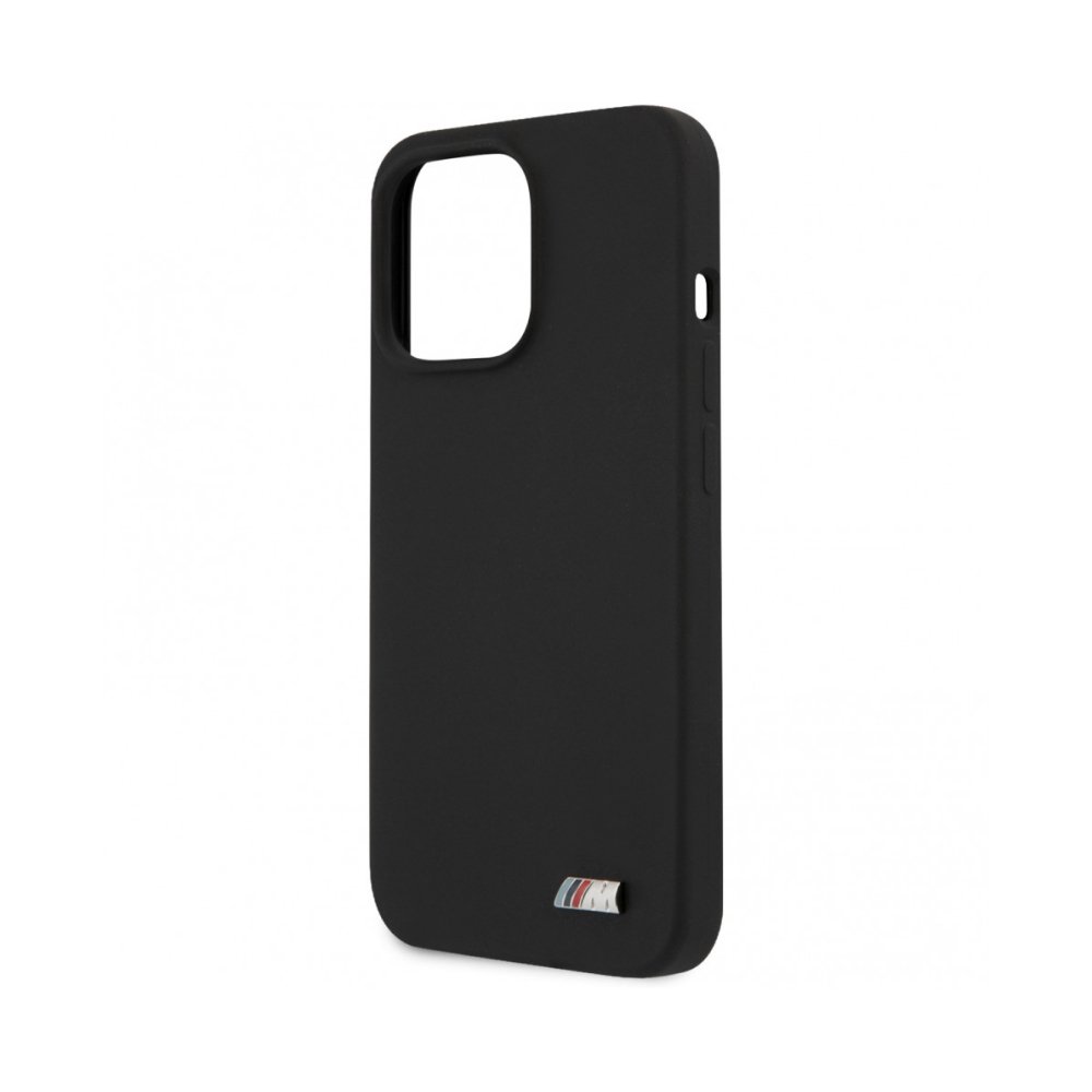 Чехол BMW M-Collection Liquid silicone Hard (Magsafe) для iPhone 13 Pro. Цвет: чёрный