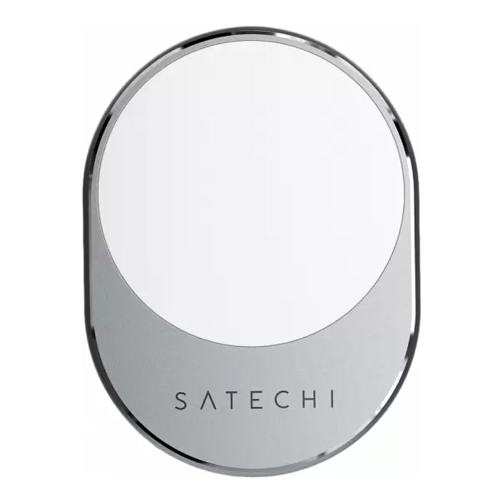 Автомобильное беспроводное зу Satechi Magnetic Wireless Car Charger. Цвет: серый космос