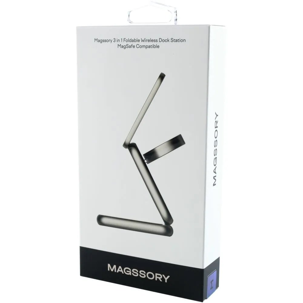 Беспроводное з/у Magssory WCH003 3 в 1 с Magsafe. Цвет: полночь