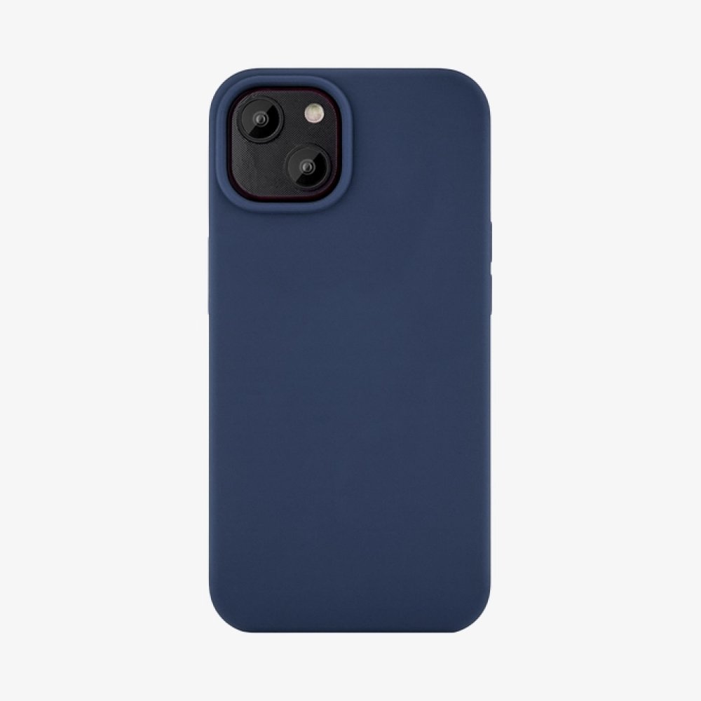 Чехол Ubear Touch Case для iPhone 14, софт-тач силикон. Цвет: тёмно-синий