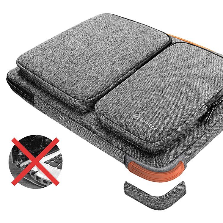 Сумка Tomtoc Defender Laptop Shoulder Bag A42 для ноутбуков 13.5". Цвет: серый