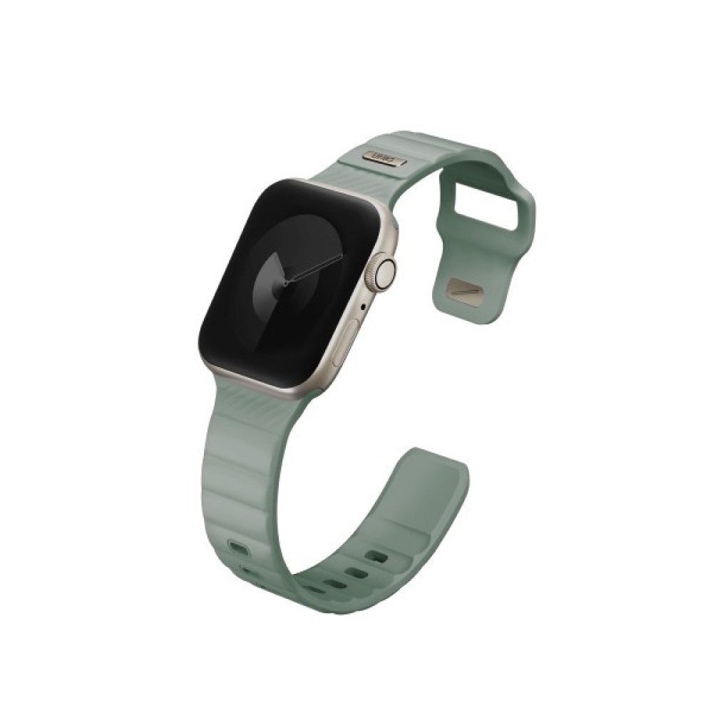 Ремешок силиконовый Uniq Stride FKM для Apple Watch 41мм/40мм/38мм. Цвет: зеленый