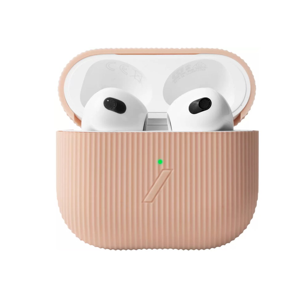 Чехол Native Union CURVE CASE для AirPods 3, силиконовый. Цвет: персиковый