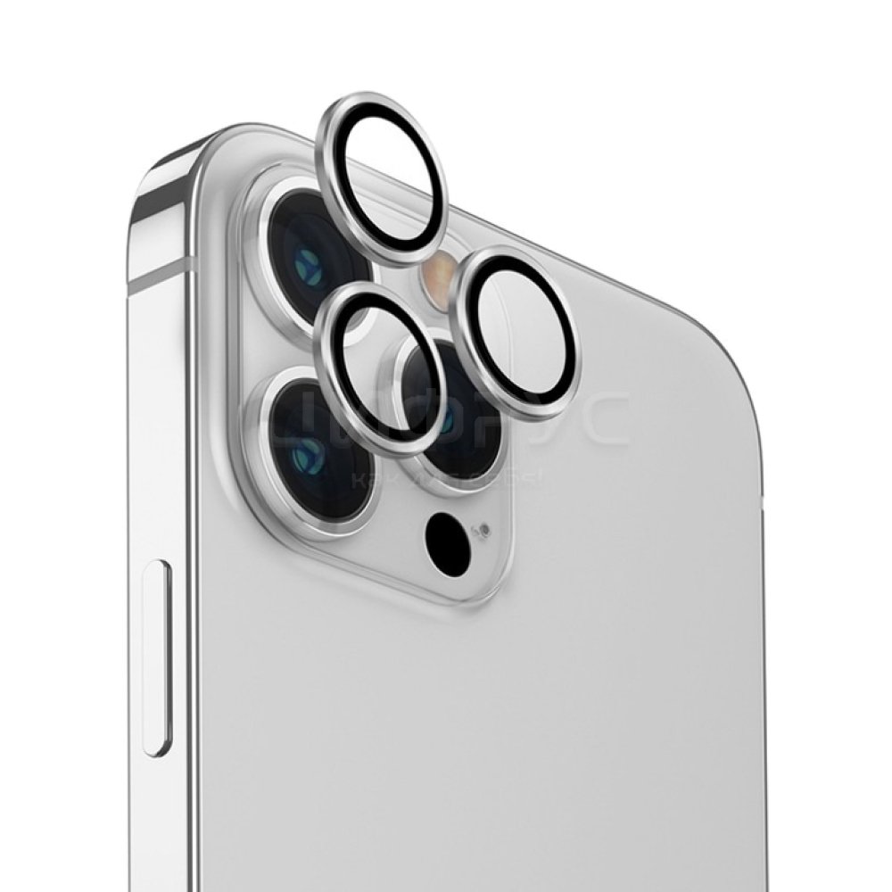 Защитное стекло BlueO Camera lens PVD stainless steel д/камеры iPhone 15 Pro Max (3 шт).Цвет:зеленый