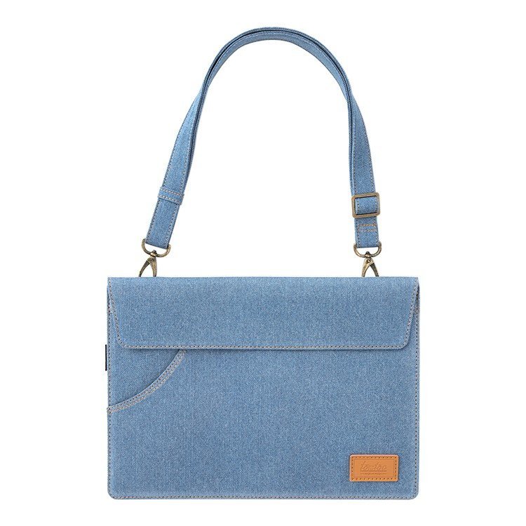 Сумка Tomtoc TheHer Denim Shoulder Bag A26 для ноутбуков 13".Цвет: голубой джинсовый